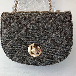 GOLD GLITTER  SHOULDER EVENING PURSE